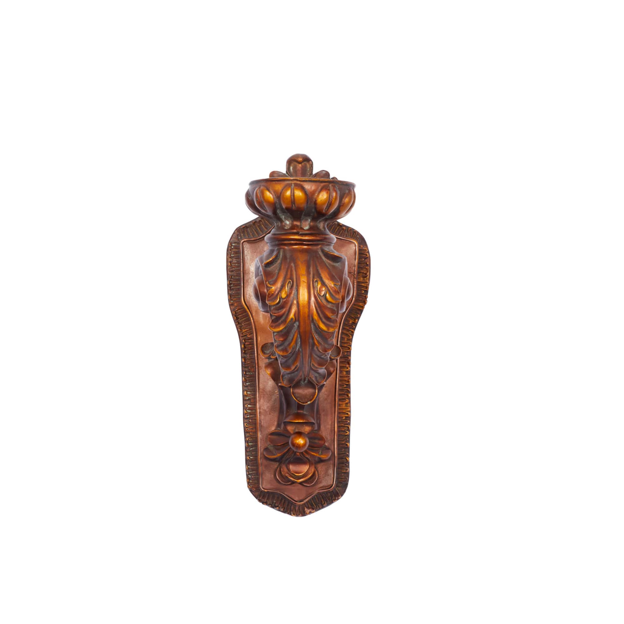 Bronze Polystone Traditional Candle Wall Sconce, 13" x 5" x 7"